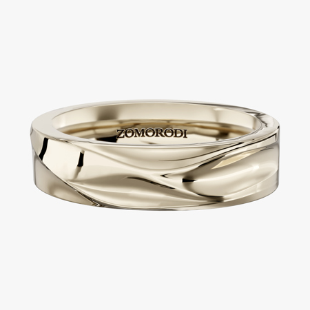 Pinky Promise Gold Wedding Band